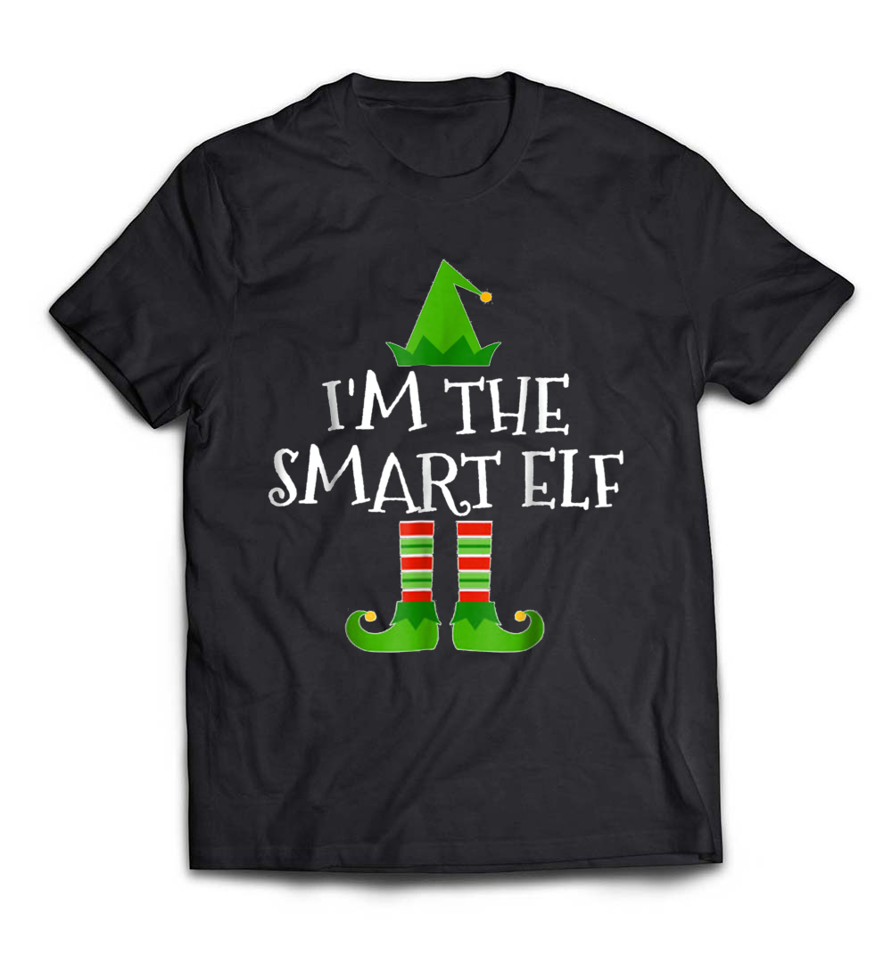 “I’m The Smart Elf Matching Family Group Christmas T-shirt” – A Fun and Clever Holiday Tee